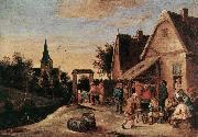 TENIERS, David the Elder Village Feast  sdt oil painting artist